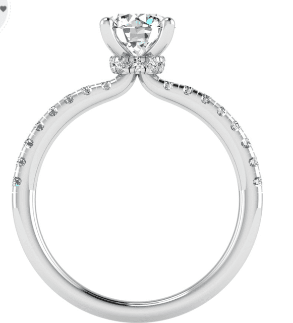 charlotte hidden halo ring