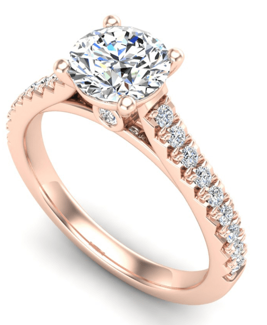 Gianna french pave cathedral ring