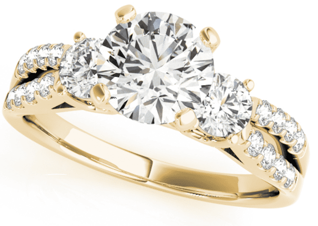 Rosella three stone ring