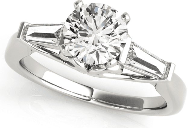 Delilah three stone ring