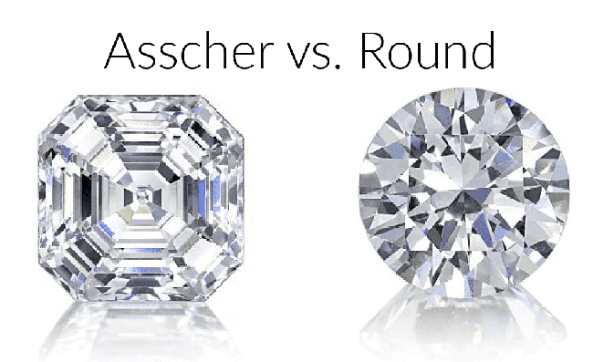 aasscher vs round diamond cut