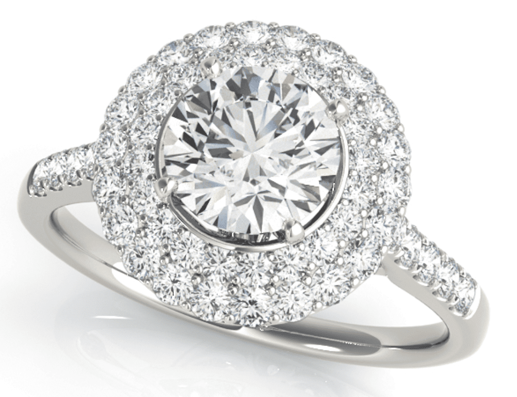 Double halo ring