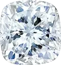 Cushion cut man made diamonds
