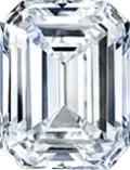 Emerald cut lab created diamonds