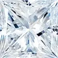 Princess cut lab created diamonds