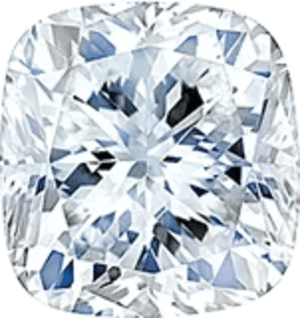 Cushion cut man made diamonds