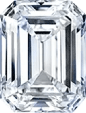 Emerald cut lab created diamonds
